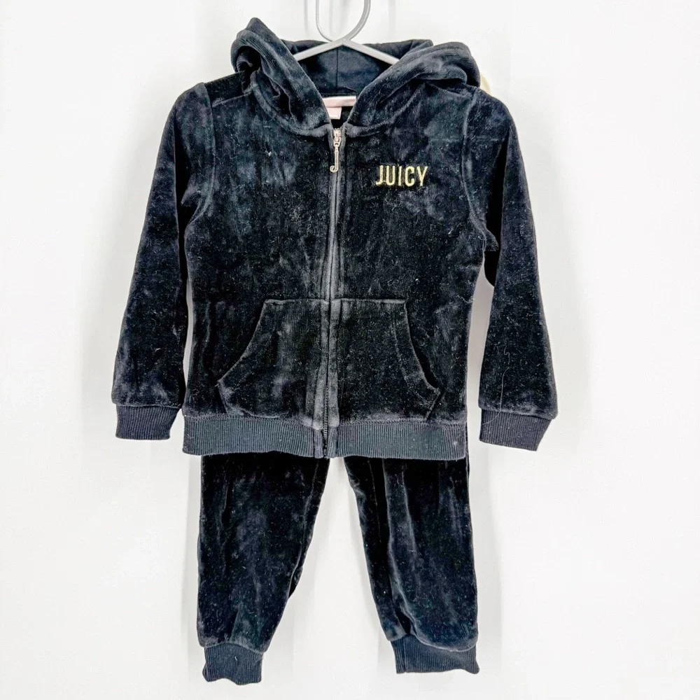 Juicy Couture Kids Black Matching Set
